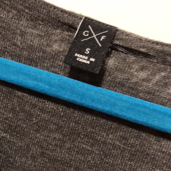 Grey knit tunic with flared sleeves and lining - Picture 2 of 4